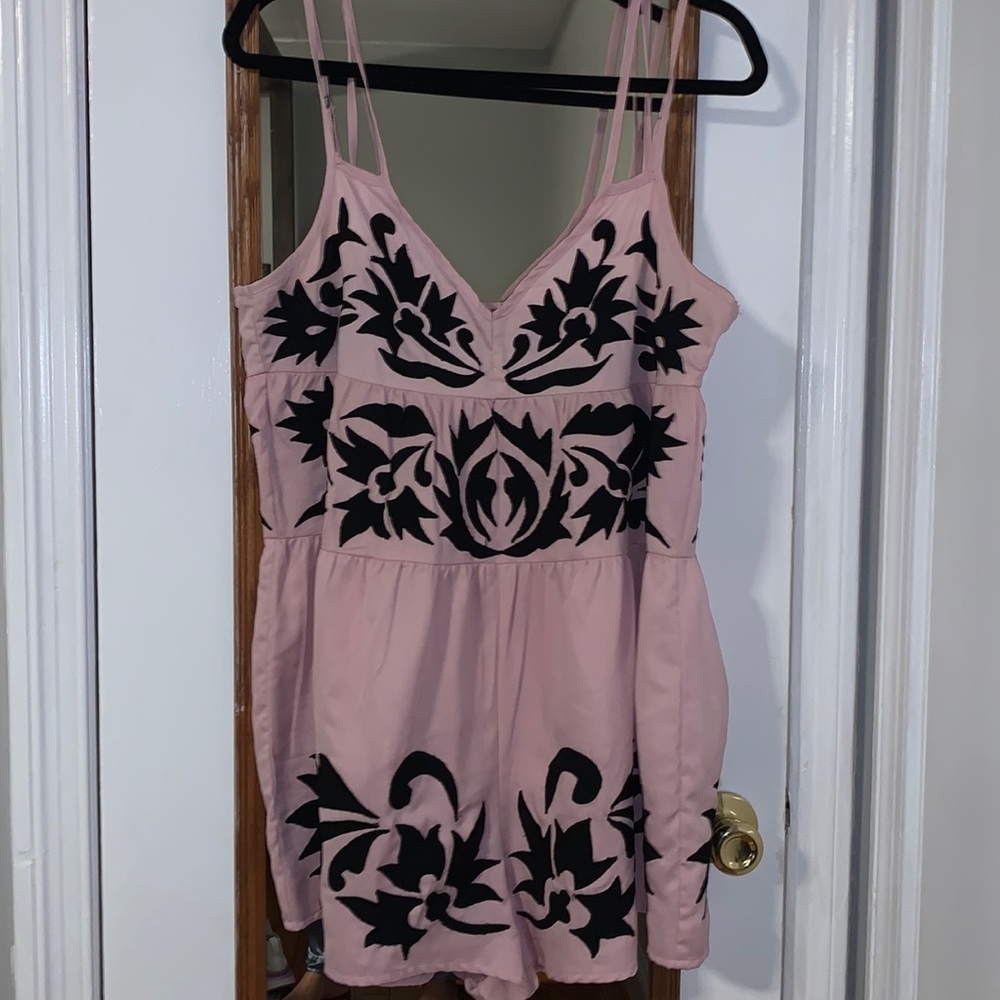 Free people pink romper